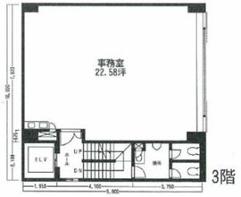 白石第五ビル 3階 間取り図