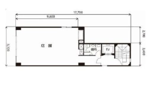 石和田ビル 2階 間取り図