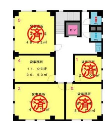 山京ビル本館 406 間取り図