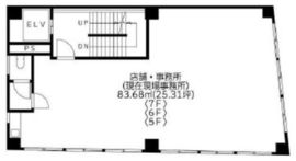 銀座YKビル 7階 間取り図