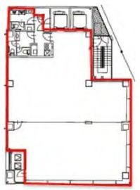 TOKYU REIT渋谷宮下公園ビル 3階 間取り図
