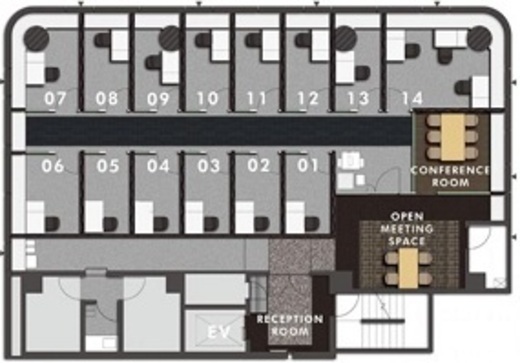 サービスオフィス神保町1st 605 間取り図