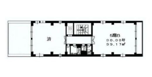 サンビル 5階B 間取り図