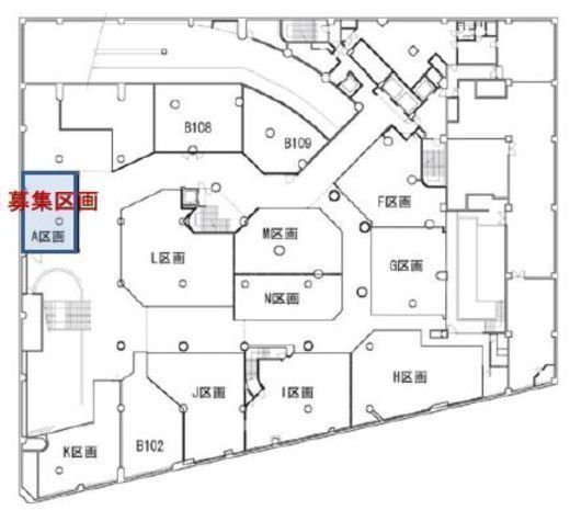 青山オーバルビル B1階A 間取り図