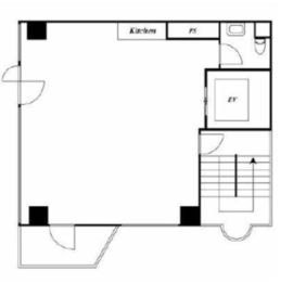関ビル(溜池山王) 8階 間取り図