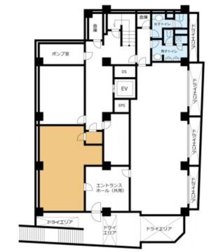 VORT西新宿 B1階C 間取り図