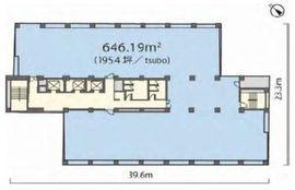 三田3丁目MTビル(旧：明治安田生命三田ビル) 2階2 間取り図