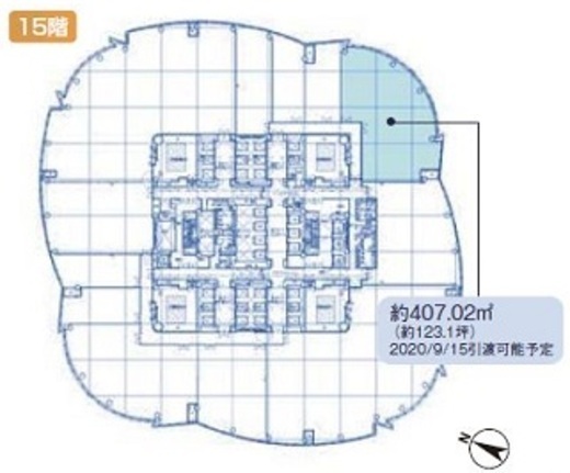 六本木ヒルズ森タワー 15階1 間取り図