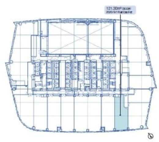 虎ノ門ヒルズ森タワー 6階 間取り図