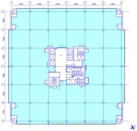 虎ノ門35森ビル 7階1 間取り図
