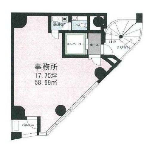 新光第2ビル 3階 間取り図