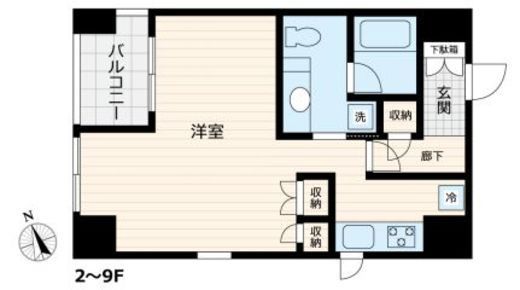 VORT銀座residenceⅡ 601 間取り図