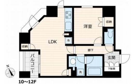 VORT銀座residenceⅡ 1202 間取り図