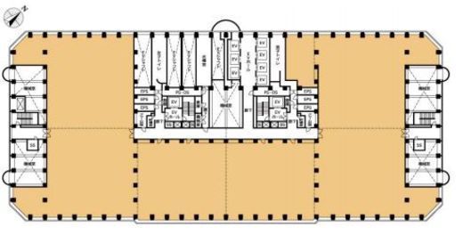 新宿アイランドタワー 23階 間取り図
