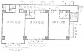 さいかち坂ビル 302 間取り図