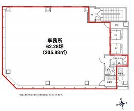 秋葉原OSビル 3階 間取り図