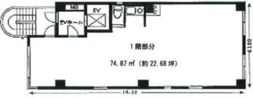 千葉ビル 1階 間取り図