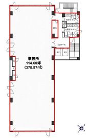 築地616ビル 7階 間取り図