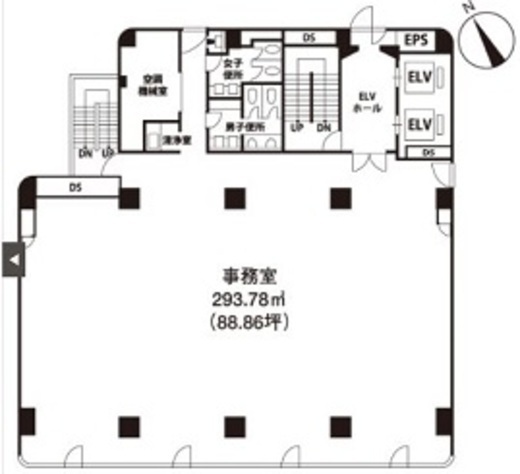 いちご広尾ビル 9階 間取り図