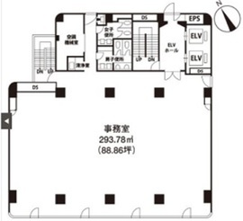 いちご広尾ビル 9階 間取り図