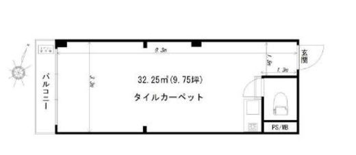 プリメーラ道玄坂 913 間取り図