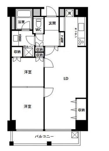 ストークマンション新宿(SOHO) 704 間取り図