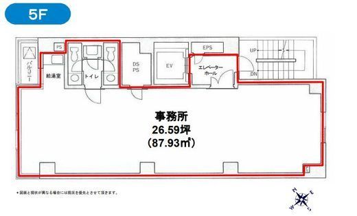 クレイン虎ノ門ビル 5階 間取り図