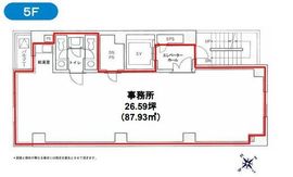 クレイン虎ノ門ビル 5階 間取り図
