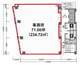 原宿ソフィアビル 2階 間取り図