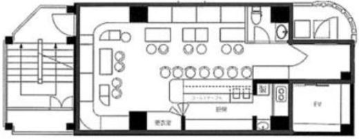 ギャラン湯島ビル 4階 間取り図