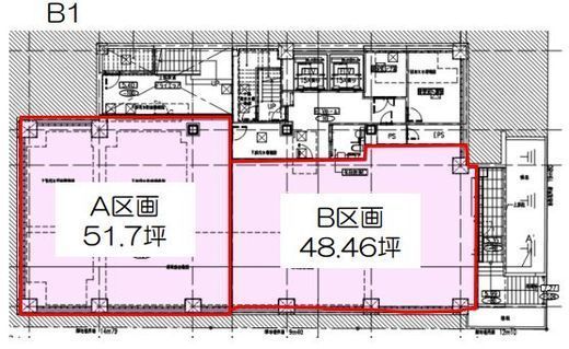 ガーデンキューブ渋谷神南 B1階 間取り図