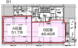 ガーデンキューブ渋谷神南 B1階 間取り図