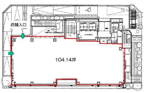 ガーデンキューブ渋谷神南 1階 間取り図