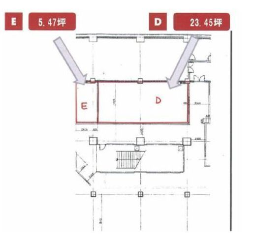 築地KYビル B1階D 間取り図