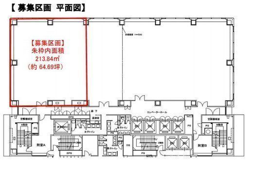 愛宕東洋ビル 3階分割 間取り図