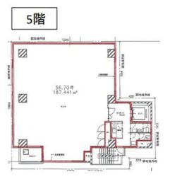 ERVIC人形町 5階 間取り図