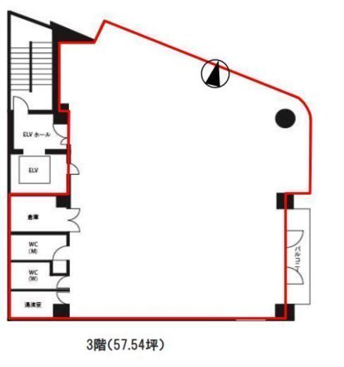 アルカディアビル 3階 間取り図