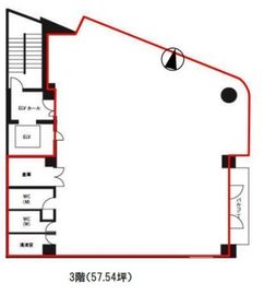 アルカディアビル 3階 間取り図