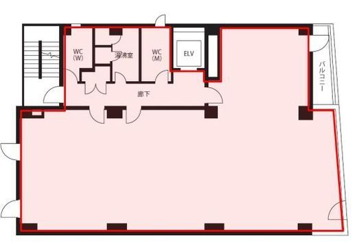 BABAビル 4階 間取り図