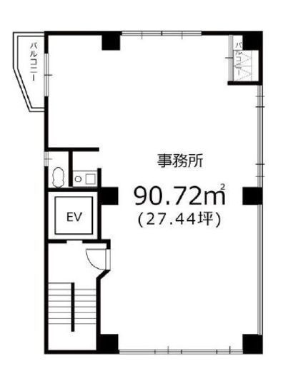 NNビル 2階 間取り図