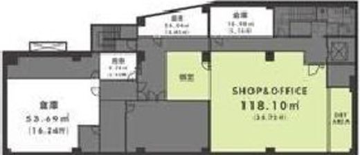 PORTAL POINT Hrajuku B1階 間取り図
