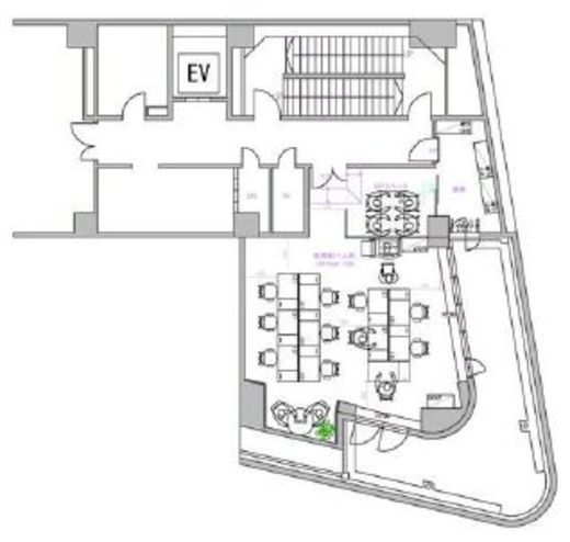 幸保ビル 7階B 間取り図