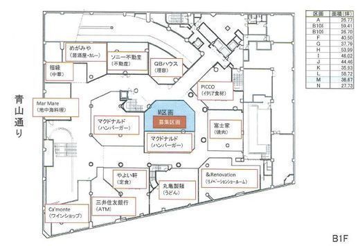 青山オーバルビル B1階M 間取り図