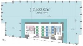 （仮称）九段南一丁目プロジェクト 2階 間取り図