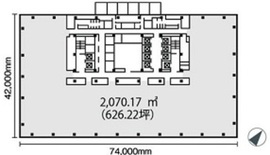 グラントウキョウサウスタワー 703 間取り図