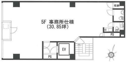 SRビル(神田) 5階 間取り図