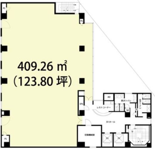 新宿御苑前アネックスビル 3階 間取り図