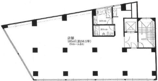 クロサワビル 8階 間取り図