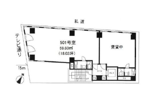 麹町3丁目ビル 501 間取り図
