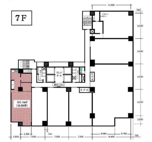 パークウェスト 7階 間取り図